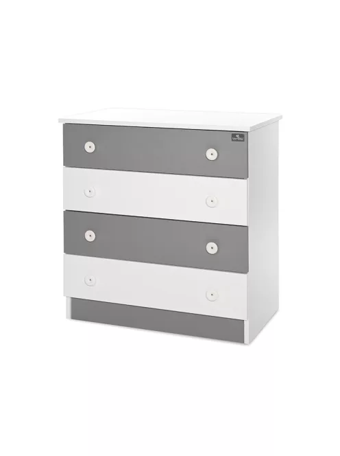Lorelli Komód - White & Stone Grey