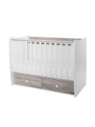 Lorelli Matrix kiságy 60x120 - White Artwood 2Box