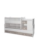 Lorelli Mini Maxi kombi ágy 190x72 - White Artwood New