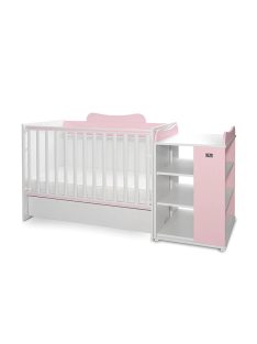 Lorelli Multi kombi ágy 190x72 - White Orchid Pink