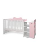 Lorelli Multi kombi ágy 190x72 - White Orchid Pink