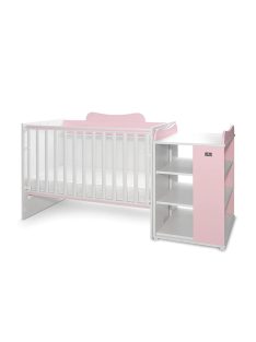 Lorelli Multi kombi ágy 190x72 - White Orchid Pink
