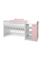 Lorelli Multi kombi ágy 190x72 - White Orchid Pink