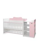 Lorelli Multi kombi ágy 190x72 - White Orchid Pink