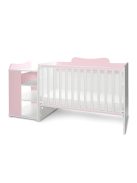 Lorelli Multi kombi ágy 190x72 - White Orchid Pink