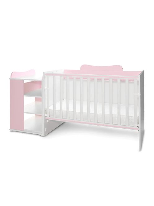 Lorelli Multi kombi ágy 190x72 - White Orchid Pink