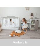 Lorelli Multi kombi ágy 190x72 - White Orchid Pink