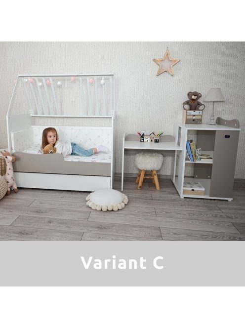 Lorelli Multi kombi ágy 190x72 - White Orchid Pink