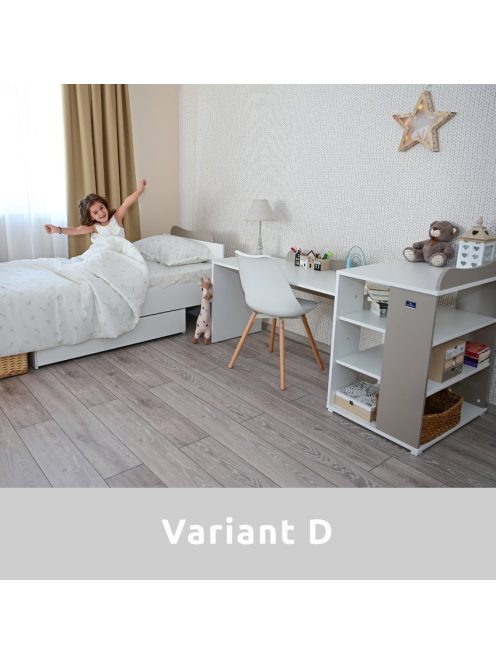 Lorelli Multi kombi ágy 190x72 - White Orchid Pink