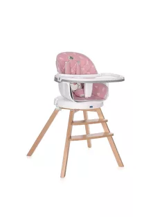 Lorelli Napoli forgatható etetőszék - Pink bears