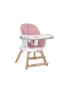Lorelli Napoli forgatható etetőszék - Pink bears