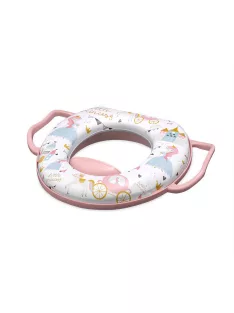   Lorelli párnázott WC szűkítő fogantyúval - Pink Princess