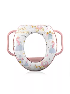   Lorelli párnázott WC szűkítő fogantyúval - Pink Princess
