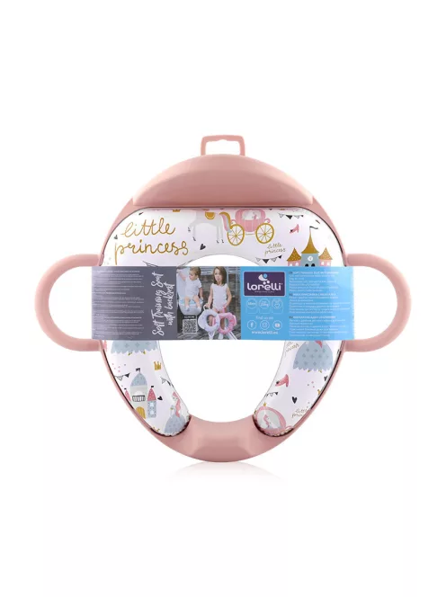 Lorelli párnázott WC szűkítő háttámlával - Pink Princess