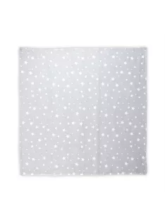 Lorelli Muszlin takaró 80x80 cm - Grey With Stars