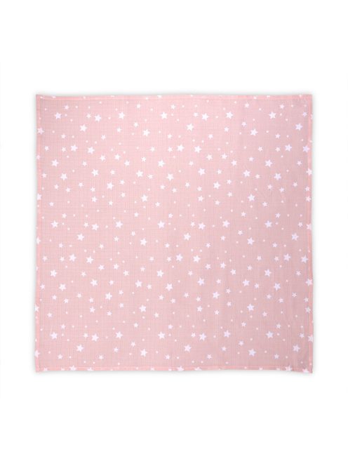 Lorelli Muszlin takaró 80x80 cm - Rose With Stars