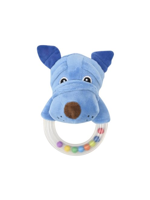Lorelli Toys Plüss csörgő karika - Kék kutya
