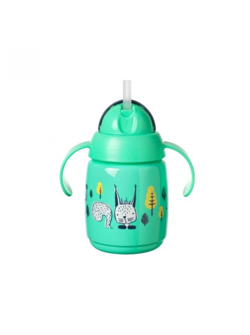 Tommee Tippee Superstar training straw szívószálas pohár zöld 300ml