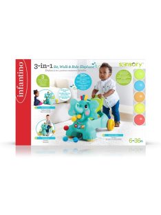 Infantino Sit, Walk & Ride Elephant 3az1-ben járássegítő