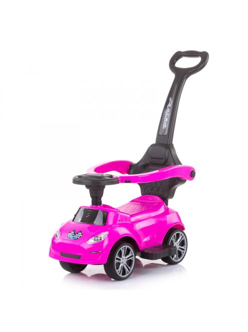 Chipolino Turbo bébitaxi tolókarral - pink