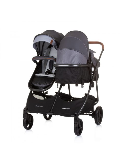Chipolino Duo Smart iker babakocsi - Silver Gray