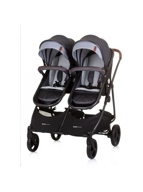 Chipolino Duo Smart iker babakocsi - Silver Gray