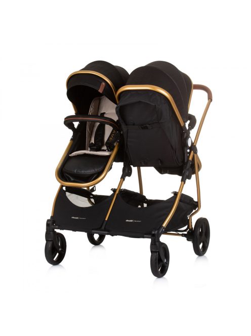 Chipolino Duo Smart iker babakocsi - Obsidian Gold