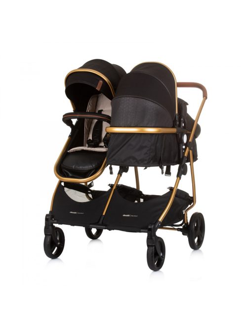 Chipolino Duo Smart iker babakocsi - Obsidian Gold