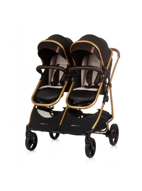 Chipolino Duo Smart iker babakocsi - Obsidian Gold