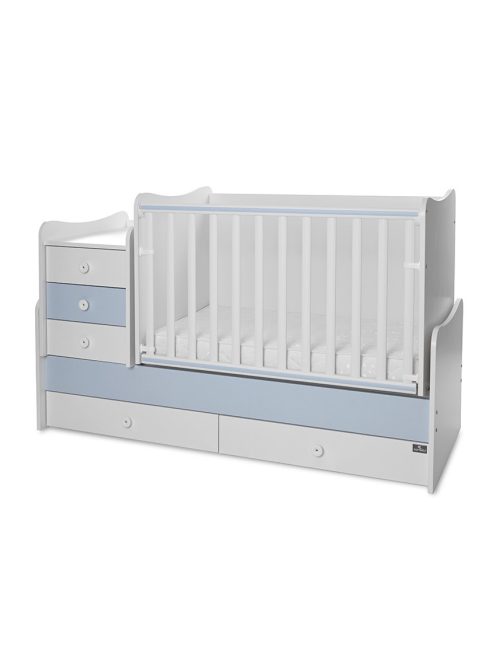 Lorelli Maxi Plus kombi ágy 70x160 - Trio White/Baby Blue