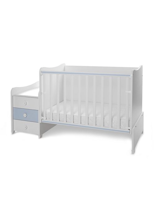 Lorelli Maxi Plus kombi ágy 70x160 - Trio White/Baby Blue