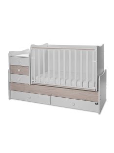 Lorelli Maxi Plus kombi ágy 70x160 - Trio White/Ligh Oak