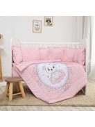 Lorelli 5 részes ágynemű garnitúra - Little Bear Pink