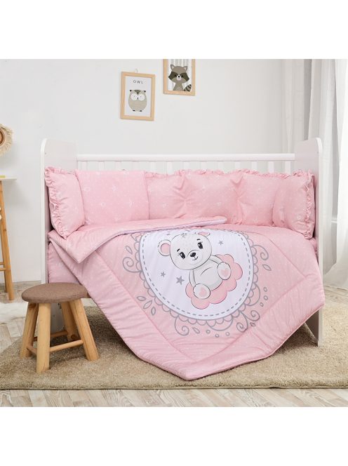 Lorelli Lilly ágynemű garnitúra 60x120 - Little Bear Pink