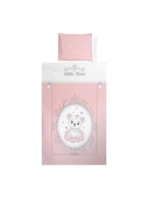 Lorelli 4 részes ágynemű garnitúra - Little Bear Pink