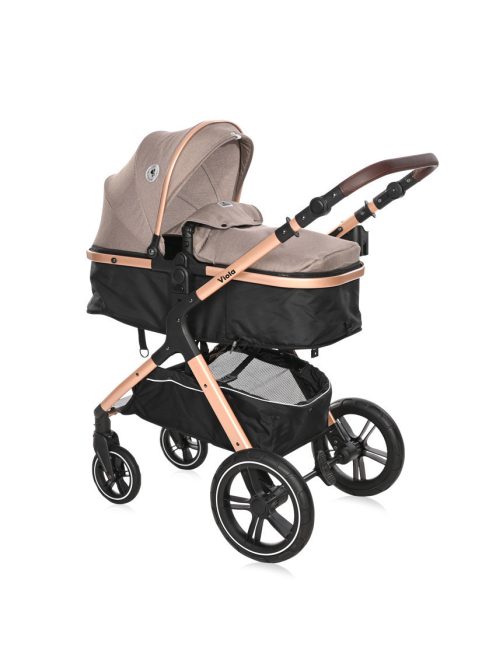 Lorelli Viola babakocsi mózessé alakítható sportrésszel + adapter - Pearl Beige