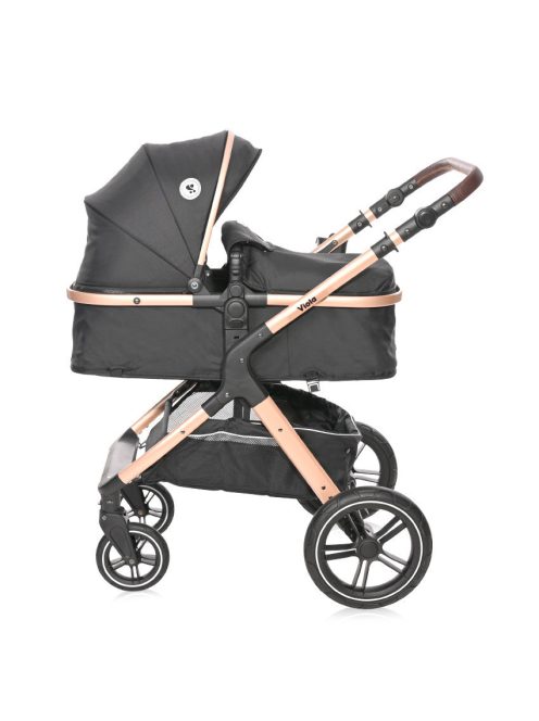 Lorelli Viola babakocsi mózessé alakítható sportrésszel + adapter - Black Diamonds