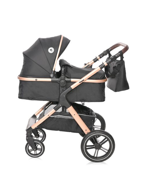 Lorelli Viola babakocsi mózessé alakítható sportrésszel + adapter - Black Diamonds