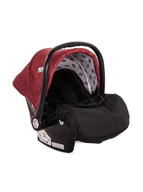 Lorelli Lora Design autóshordozó 0-13kg - Red Elephants