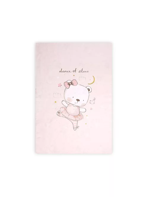 Lorelli Paplan huzat 140x95cm - Pink Ballerina Bear