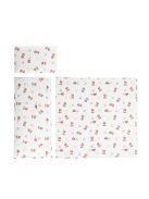 Lorelli 3 részes nyári ágynemű garnitúra babakocsiba - Bears & Pillows beige