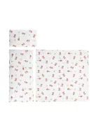 Lorelli 3 részes nyári ágynemű garnitúra babakocsiba - Bears & Pillows beige