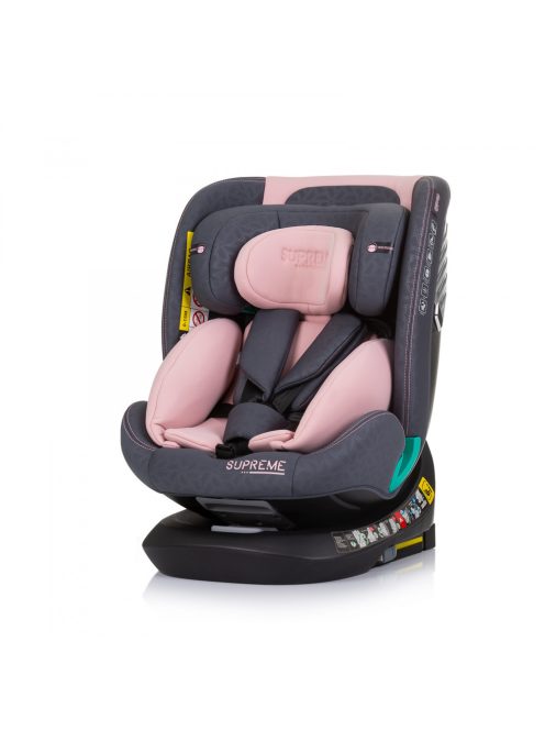 Chipolino Supreme autósülés Isofix 40-150cm - Flamingo