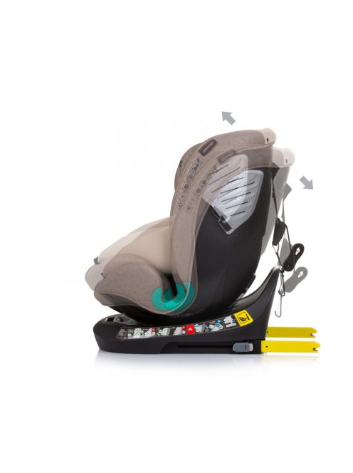 Chipolino Supreme autósülés Isofix 40-150cm - Macadamia