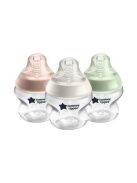 Tommee Tippee Closer to Nature cumisüveg 3 x 150 ml, pasztell