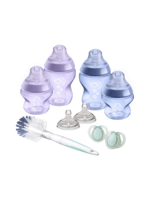 Tommee Tippee Closer to Nature újszülött cumisüveg szett, lila