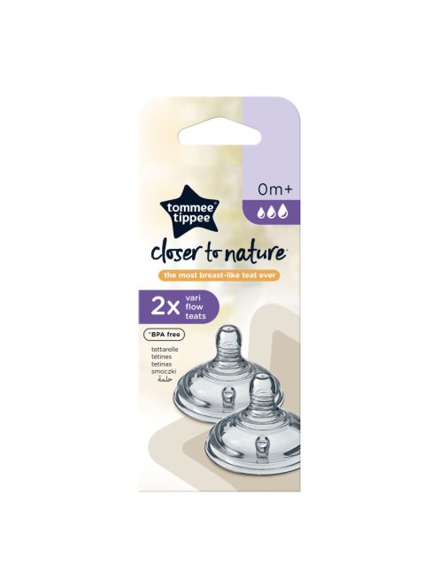 Tommee Tippee Closer to Nature cumisüveg cumi variábilis, 2 db