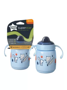   Tommee Tippee Superstar training sippee csőrös pohár, kék, 300 ml