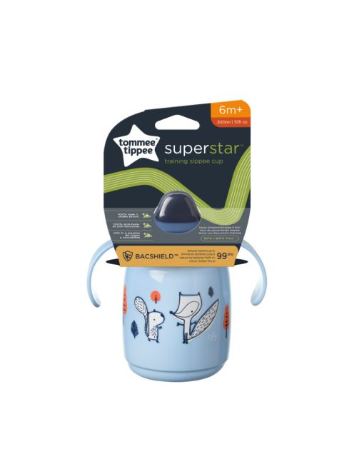 Tommee Tippee Superstar training sippee csőrös pohár, kék, 300 ml