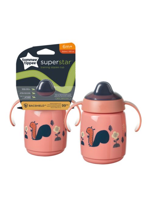Tommee Tippee Superstar training sippee csőrös pohár, rózsaszín, 300 ml